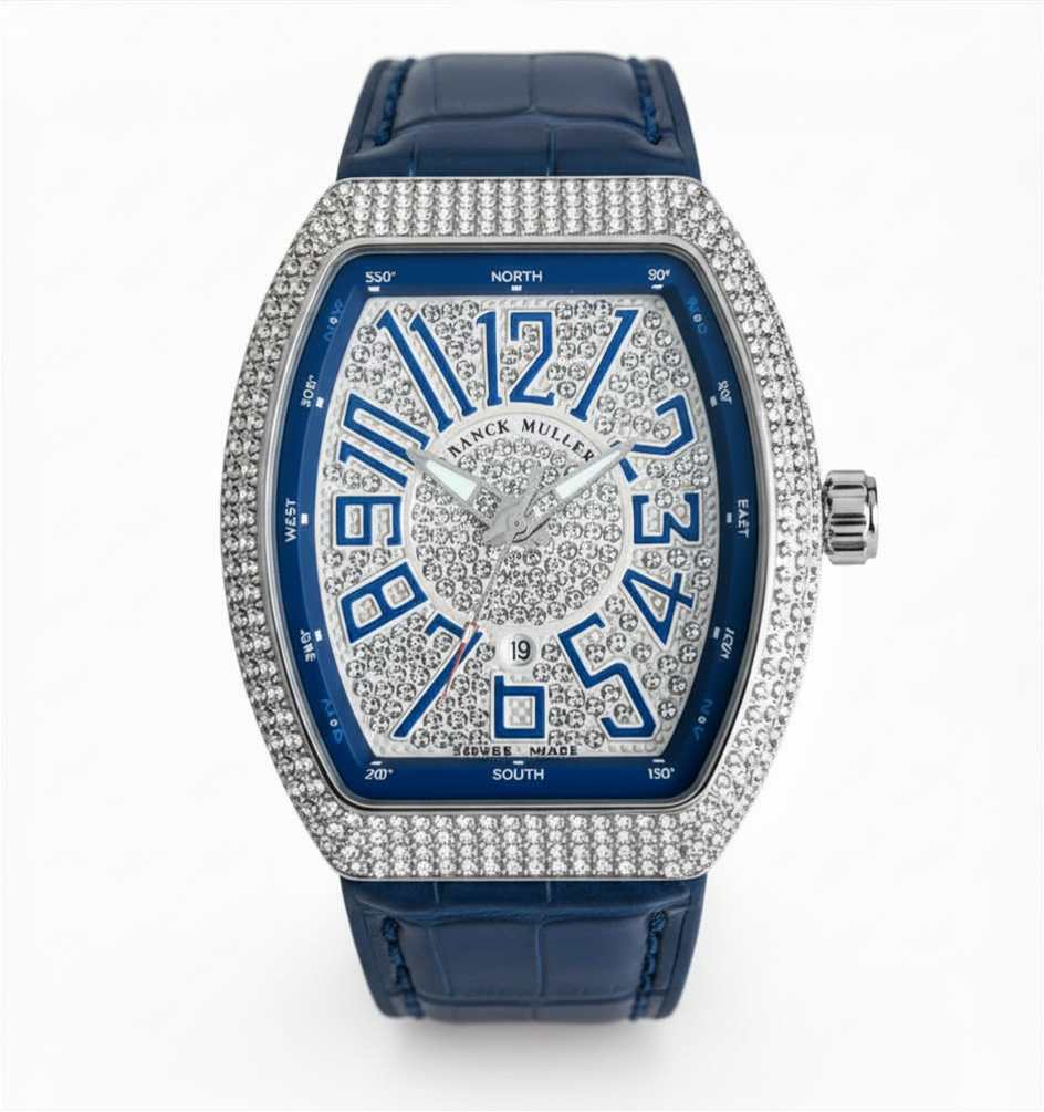 Franck Muller Vanguard Diamond Edition Style Watch