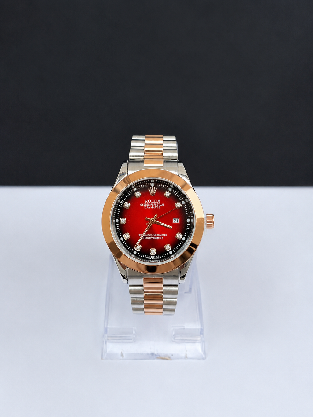 Rolex Oyster Perpetual Day-Date Style Watch for Men's