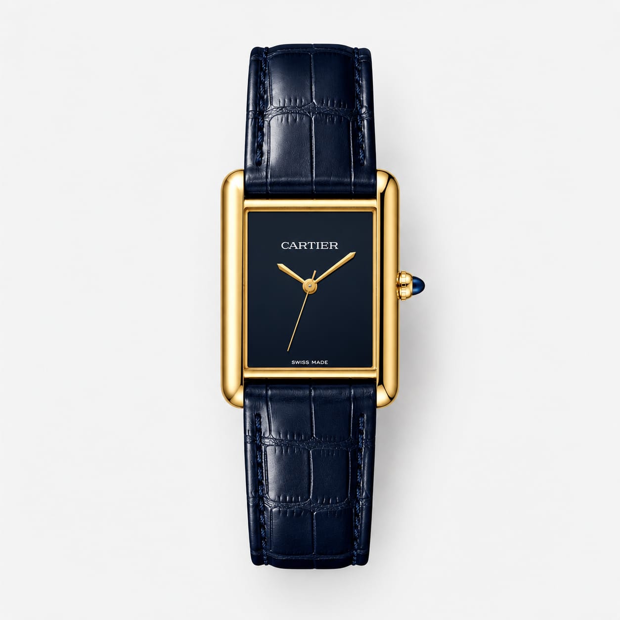 Tank Louis Style Minimal Plain Dial Watch (Inspired Design)